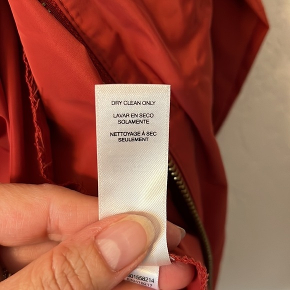 Chico’s Zenergy Finley Suede Detail Jacket Wind Breaker. Rust Orange XL - Picture 10 of 10